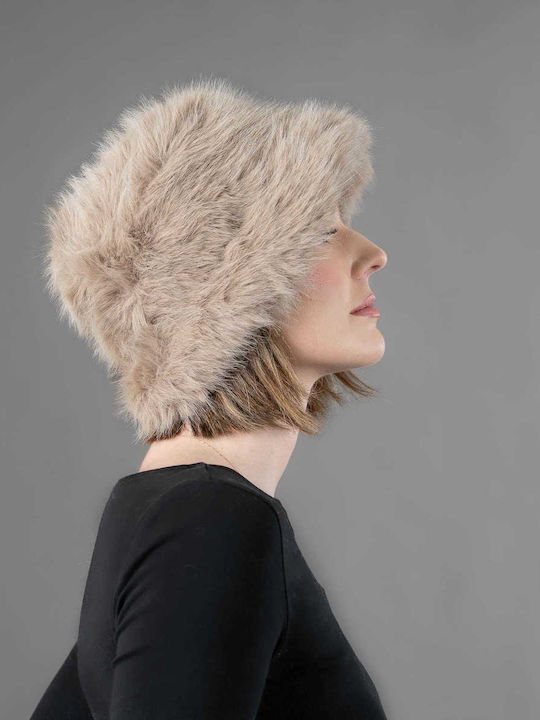 Elusso. Furry Women's Hat Beige