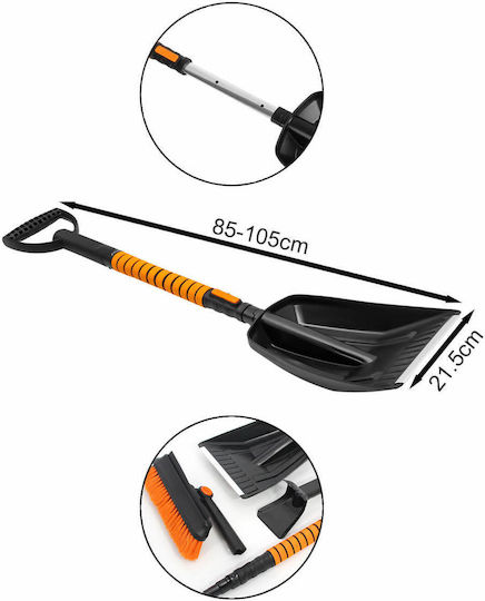 Winter Car Snow Removal Set Folding Shovel Brush Ice Scraper 7 Pieces Q-cx51 Andowl