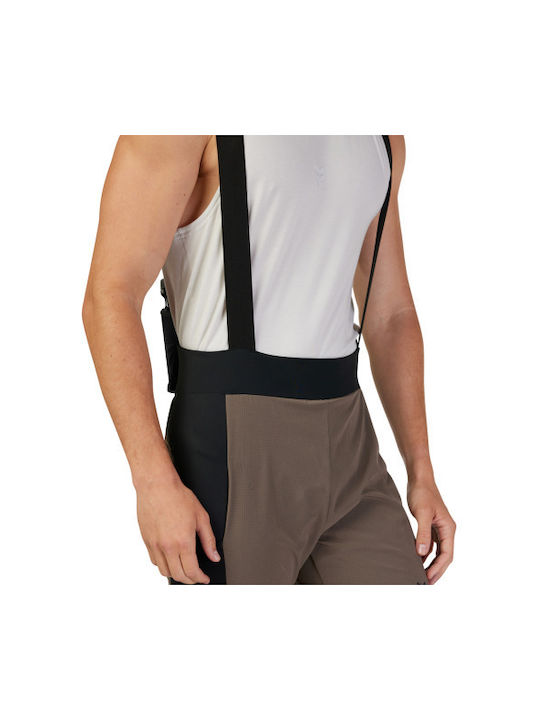 Fox Flexair Ascent Ανδρικό Κολάν Ποδηλασίας με Τιράντες Καφέ