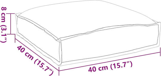 vidaXL Възглавница за Градински Диван 2бр 40x40см.