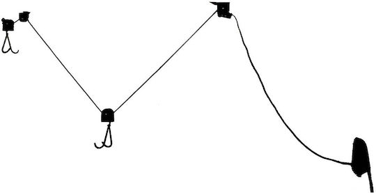 Dunlop Lift Bicycle Wall Mount with Rope up to 20kg