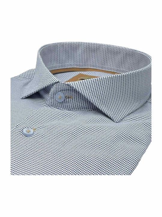 Long-sleeved Cotton Shirt Sky Blue