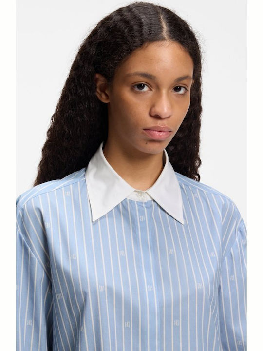Women's Long Sleeve Shirt Blue