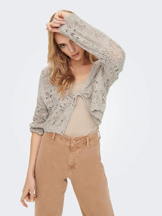 Jachetă de damă tricotată Beige