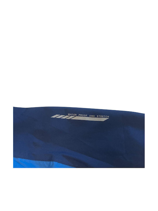 Παιδικό Casual Μπουφάν Αντιανεμικό με Επένδυση Navy Μπλε