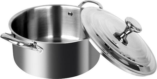 Cheffinger Βαθιά Ανοξείδωτη Κατσαρόλα 6lt / 28cm
