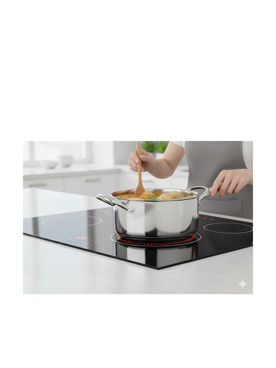Cheffinger Deep Stainless Steel Pot 6lt / 28cm
