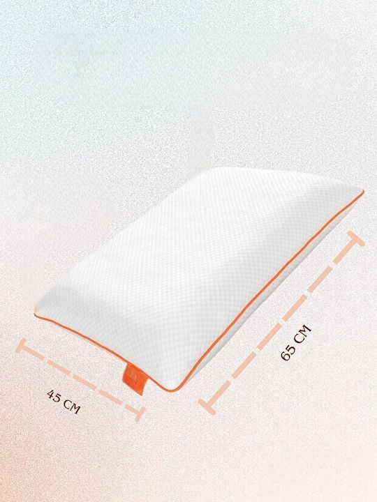 Pillows With Neck Support 2 Pieces White 65x45cm
