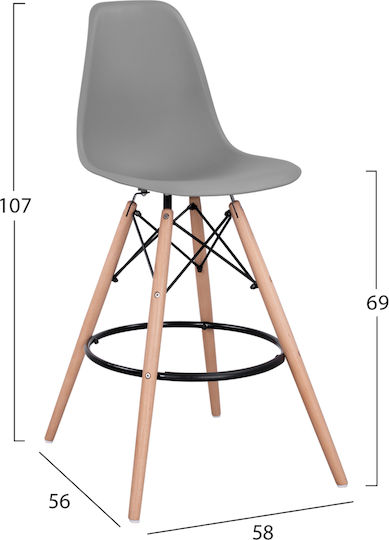 Σκαμπό Μπαρ Renata 58x56x107εκ. Σκαμπό Μπαρ Renata 58x56x107εκ.