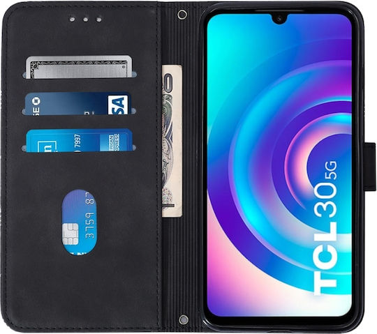 Book Piele / Silicon Negru (TCL 30 / 30+ / 30 5G - TCL 30 / 30+ / 30 5G)