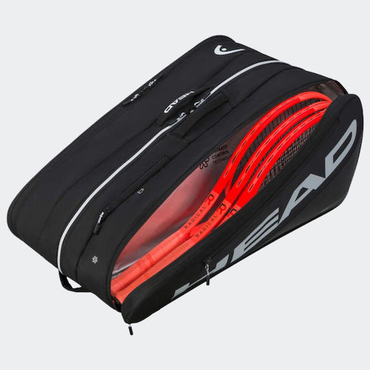 Head Tour 12 Racket Tennis Bag Black
