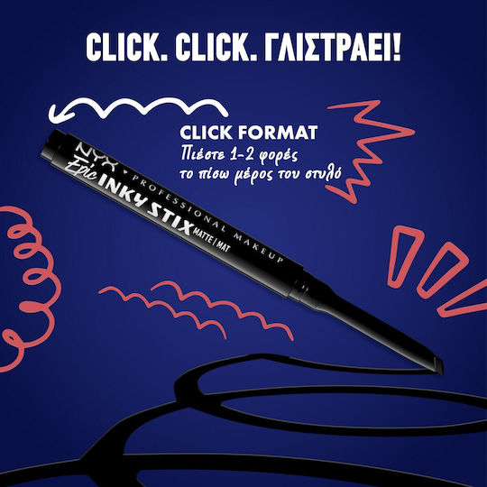 NYX Professional Makeup Epic Inky Stix Waterproof Pen Eye Liner 09 Lavender Link 1gr