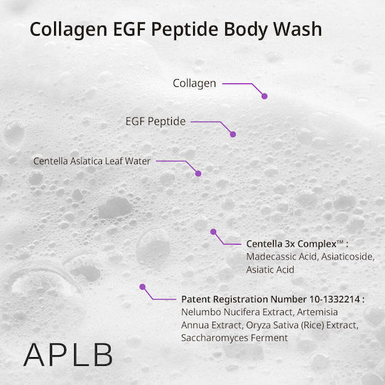 APLB Колаген Egf Пептид Душ Гел Хидратиращ 300ml