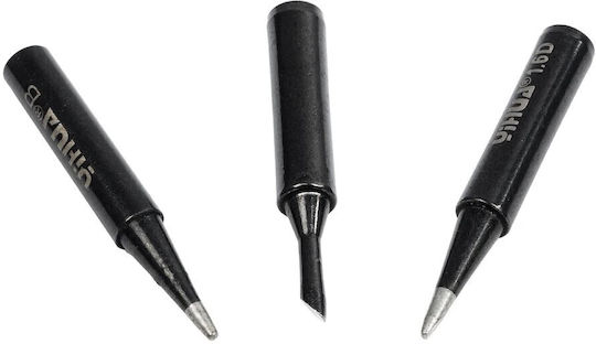 Globostar Yihua-900m 79948 Σετ 3 Κεφαλών Σταθμό Συγκόλλησης Κολλητήρι Συμβατές Μοντέλα Yihua 900μ-t-b & 900μ-t-2cf & 900m-t-1.6d Μ0.5 X Π0.5 X Υ4cm Πακέτο 3 Τεμαχίων