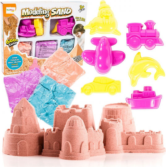 MalPlay Jucărie De Construcții Cu Nisip Modeling Sand Pentru Copii 3+ Ani