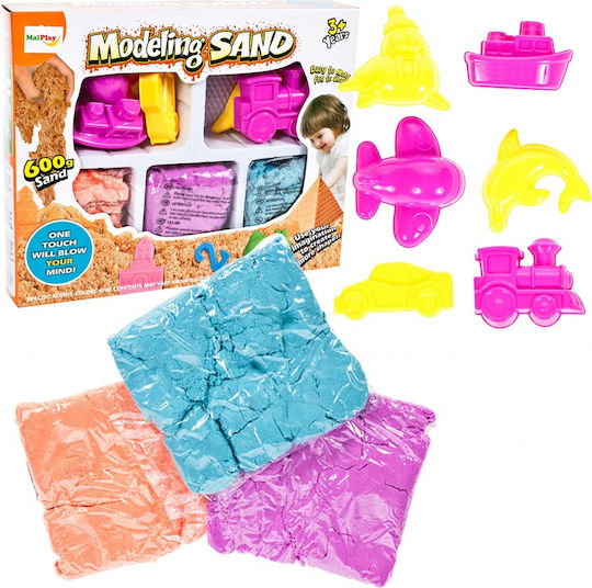 MalPlay Jucărie De Construcții Cu Nisip Modeling Sand Pentru Copii 3+ Ani