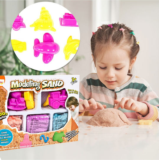 MalPlay Jucărie De Construcții Cu Nisip Modeling Sand Pentru Copii 3+ Ani