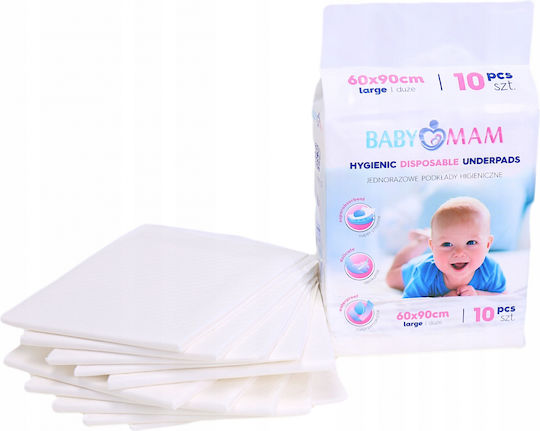 BabyMam Disposable Waterproof Changing Pads 60x90cm. 10pcs