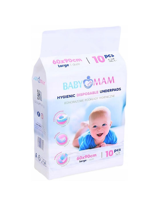BabyMam Scutece Impermeabile de Unică Folosință 60x90εκ. 10buc