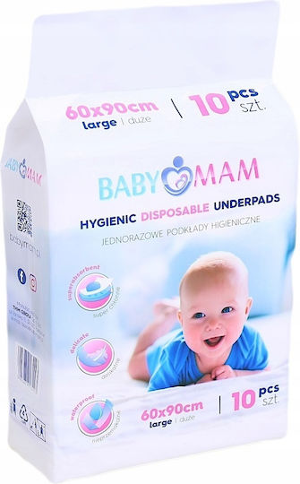 BabyMam Disposable Waterproof Changing Pads 60x90cm. 10pcs