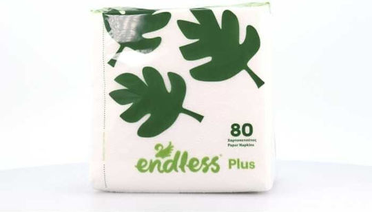 Endless Plus 80 White Napkins 30x30cm