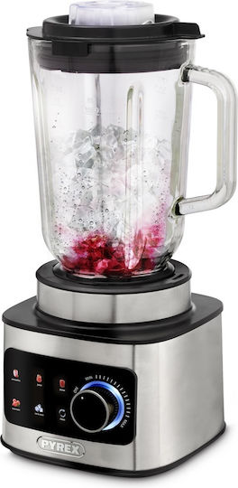 Pyrex SB-881 Μπλέντερ με Γυάλινη Κανάτα 1.5 lt 1500W Inox