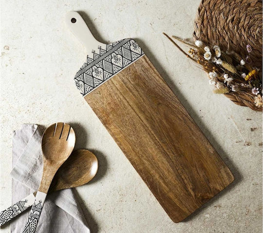 The Home Deco Factory Плот за рязане Дърво Черен 58x19см 1бр