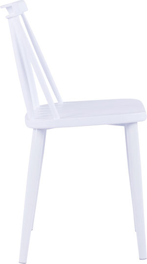 Vanessa Dining Room Metallic Chair White 43x46.5x82cm