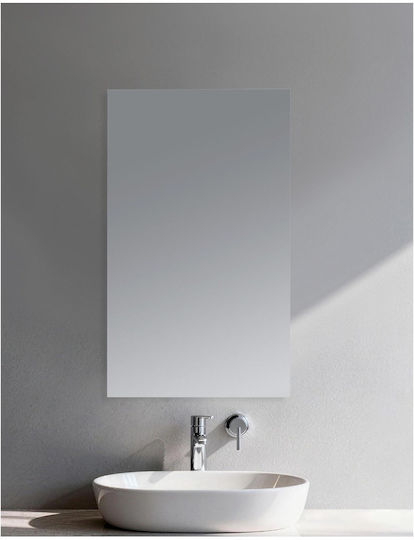 Sparke Oglindă De Baie Rectangulară 45x75cm Albă