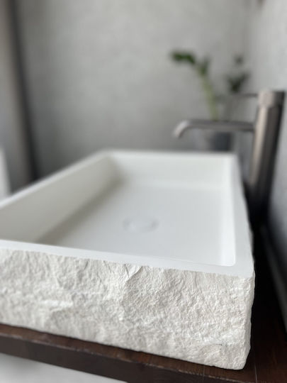 Countertop Sink Porcelain 80x40x12cm White