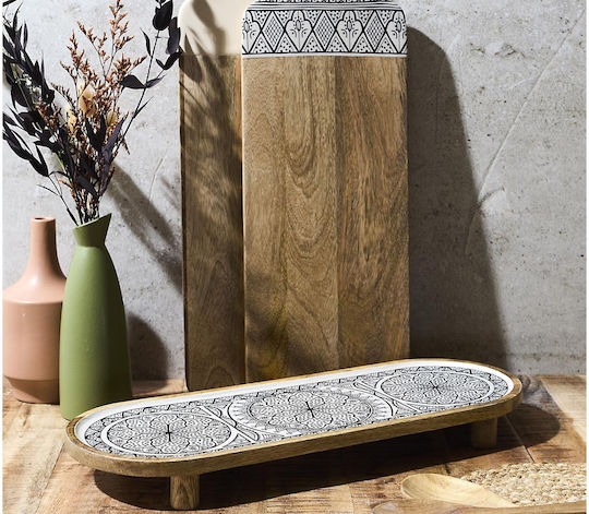 The Home Deco Factory Wooden Serving Platter 50x18x5cm