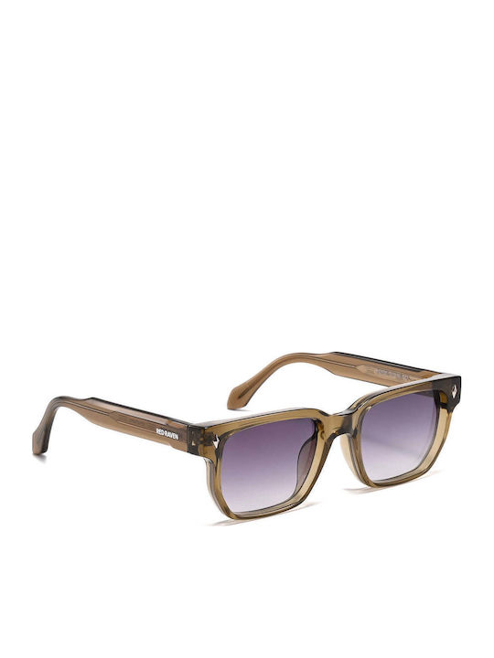 Red Raven Dante Unisex Ochelari De Soare Cu Ramă Din Plastic / Acetat Dark Champagne