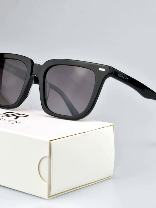 Red Raven Jasper Unisex Γυαλιά Ηλίου με Μαύρο Σκελετό και Μαύρο Polarized Φακό rd-000039-DEEPPURPLE-50754587132238