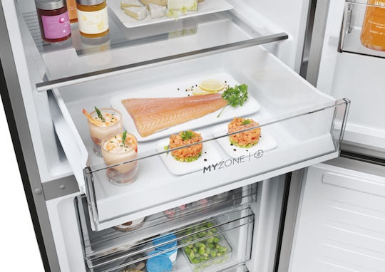 Haier Kühl-Gefrierkombination 406Es Total NoFrost H205xB59.5xT66.7cm. Inox HDPW3620DNPD