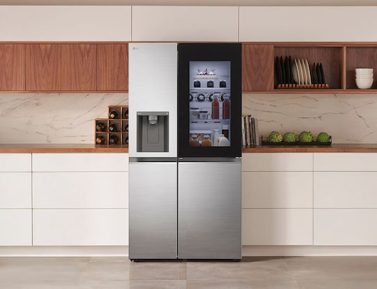 LG Ψυγείο Ντουλάπα 635lt Total NoFrost Υ179xΠ91.3xΒ73.5εκ. Inox GSXV80PZLE
