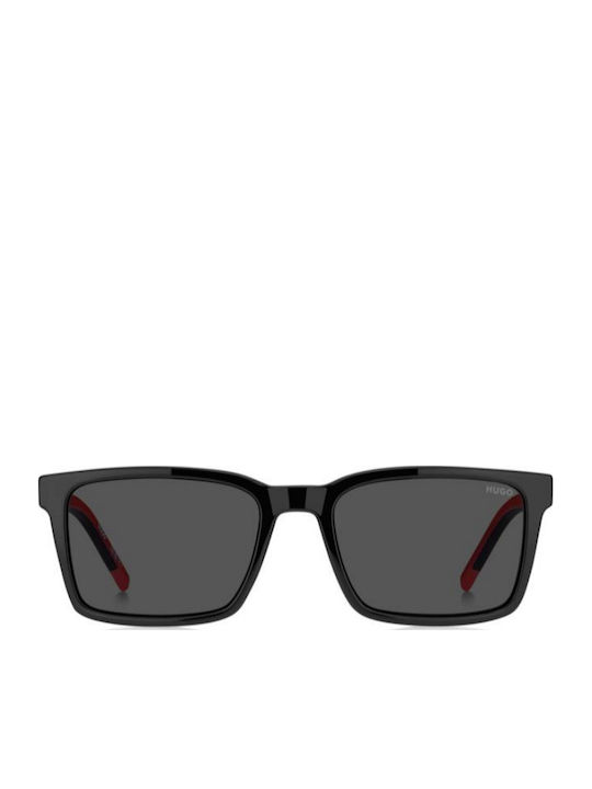 Boss Unisex Sunglasses with Black Horn-Rimmed Frame HG 1392/S 807/IR