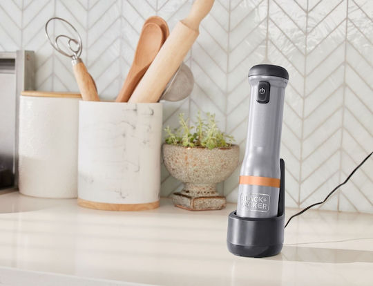 Black & Decker Ραβδομπλέντερ με Ανοξείδωτη Ράβδο Μαύρο