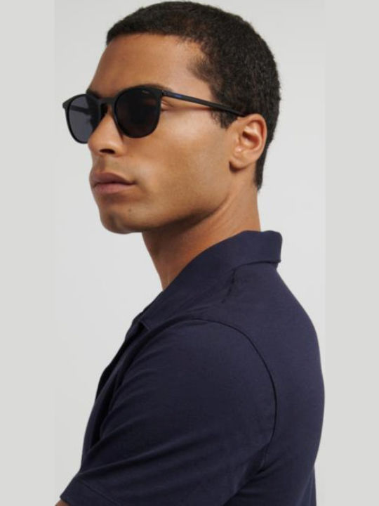 Boss Unisex Sunglasses With Black Horn-Rimmed Frame And Black Lens HG 1400 G/S 807/IR