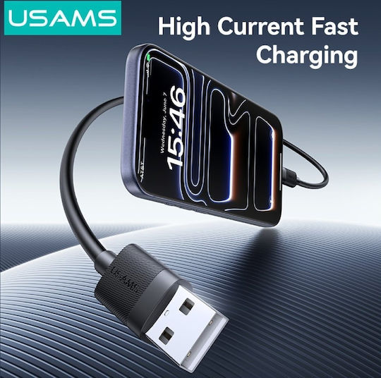 Usams USB 2.0 Kabel USB-C männlich - USB-A 18W Schwarz 1m (SJ777USB01)