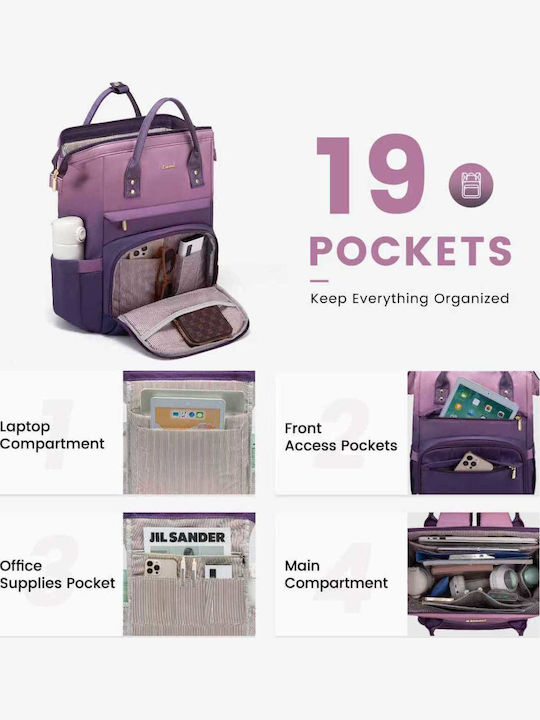 Lovevook Τσάντα Πλάτης για Laptop pink/purple MB2197