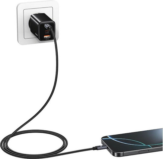 Usams USB-C zu Lightning Kabel 30W Schwarz 1m (SJ770USB01)