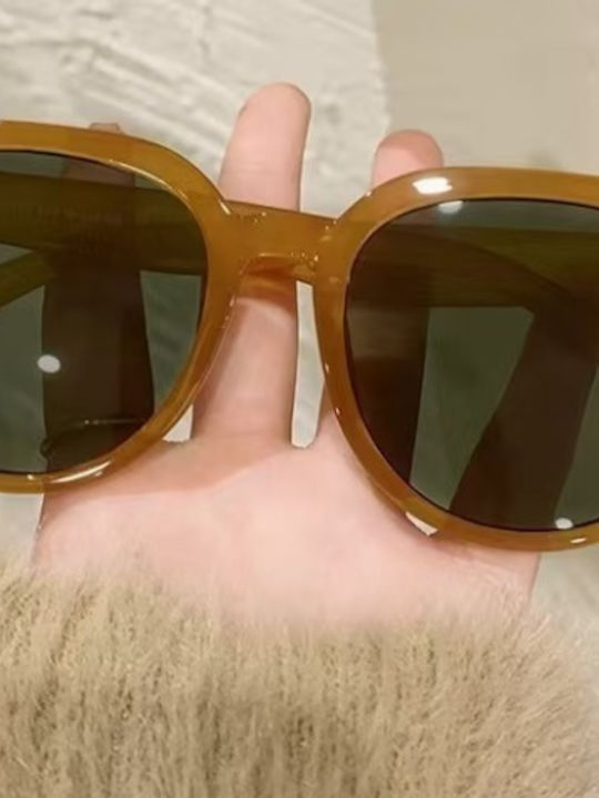 King Unisex Γυαλιά Ηλίου με Καφέ Σκελετό και Μπλε Polarized Φακό SUNKI345-SN015