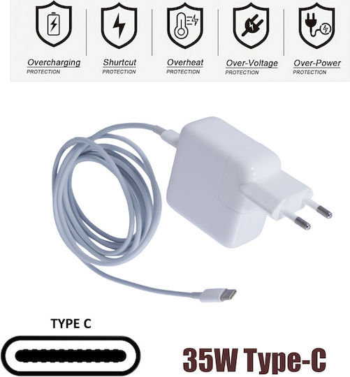 Ac Adapter USB-C Laptop Charger 35W for Apple