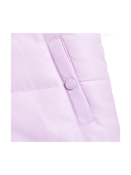 Kids' Casual Jacket Sleeveless Double Sided with Hood Lilac
