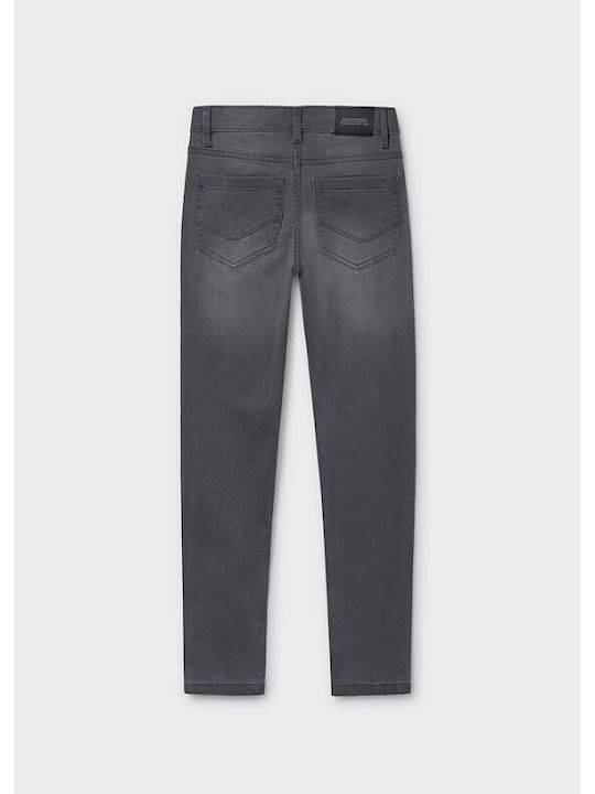 Mayoral Kids' Denim Pants Grey