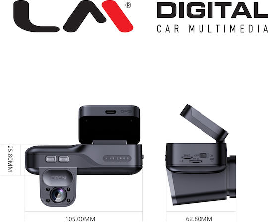 LM Digital X202-G421 Κάμερα DVR Αυτοκινήτου Wi-Fi, GPS