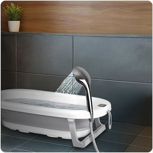Ricokids Babybadewanne mit Basis mit Thermometer Weiß