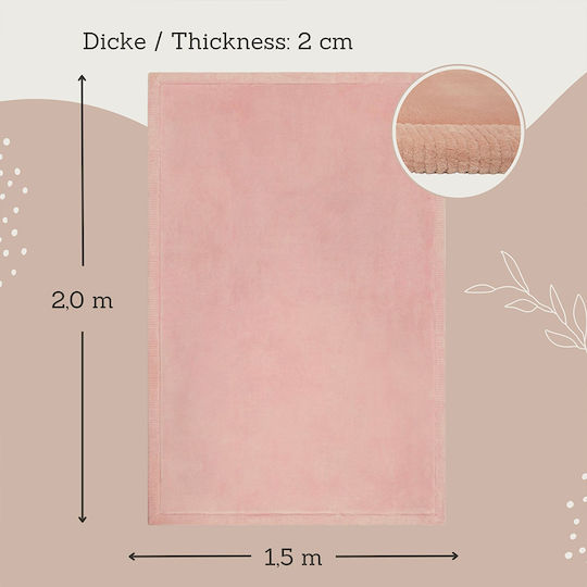 Hakuna Matte Παιδικό Χαλί Ροζ 200x150cm Πάχους 25mm