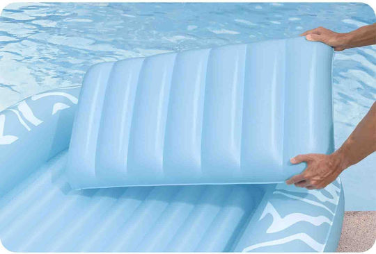 Bestway Saltea Gonflabilă Pentru Plajă Albastru Deschis 214x155cm