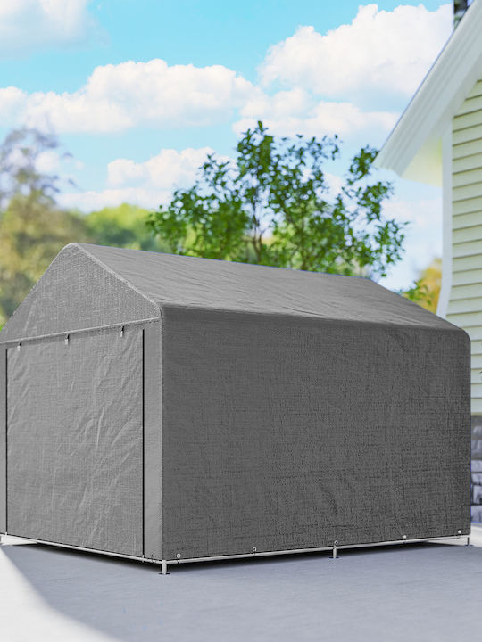 Outsunny Τέντα Βεράντας Γκρι 2x2.38m